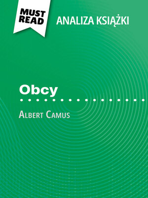 cover image of Obcy książka Albert Camus (Analiza książki)